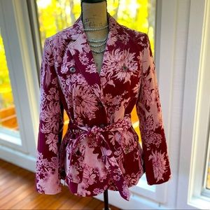 🔔🔔🔔 Rare Like New Oilily Velvet Blazer Style Jacket/Coat Size 38/8/M